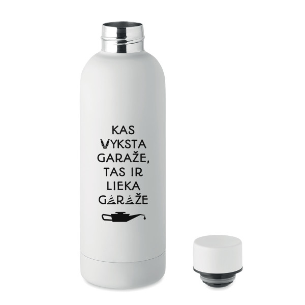 Metalinė termo gertuvė "Lieka garaže" (500ml)