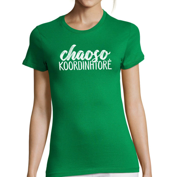 Moteriški marškinėliai "Chaoso koordinatorė"