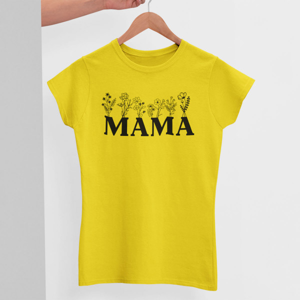 Moteriški marškinėliai "Mama - laukų gėlė"