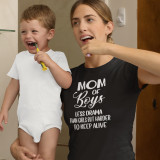 Moteriški marškinėliai "Mom of boys"