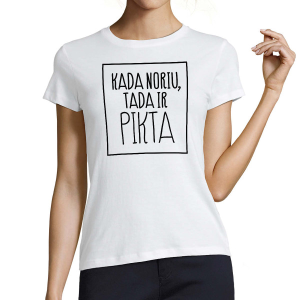 Moteriški marškinėliai "Pikta"