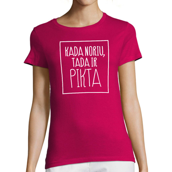 Moteriški marškinėliai "Pikta"