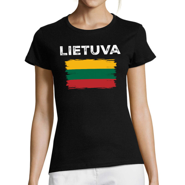 Moteriški marškinėliai "Retro Lietuva"