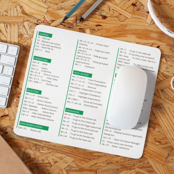 Pelės kilimėlis "Excel spartieji klavišai"