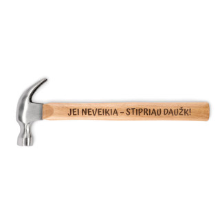 Plaktukas su mediniu kotu "Jei neveikia – stipriau daužk!"
