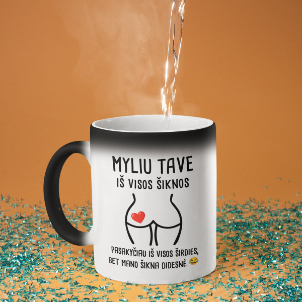 Puodelis "Myliu tave iš visos..."