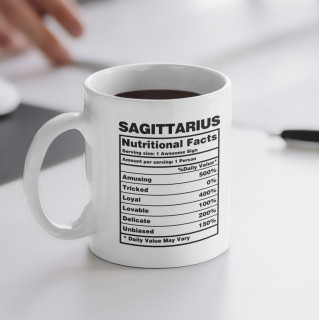 Puodelis "Sagittarius Nutrition Facts"