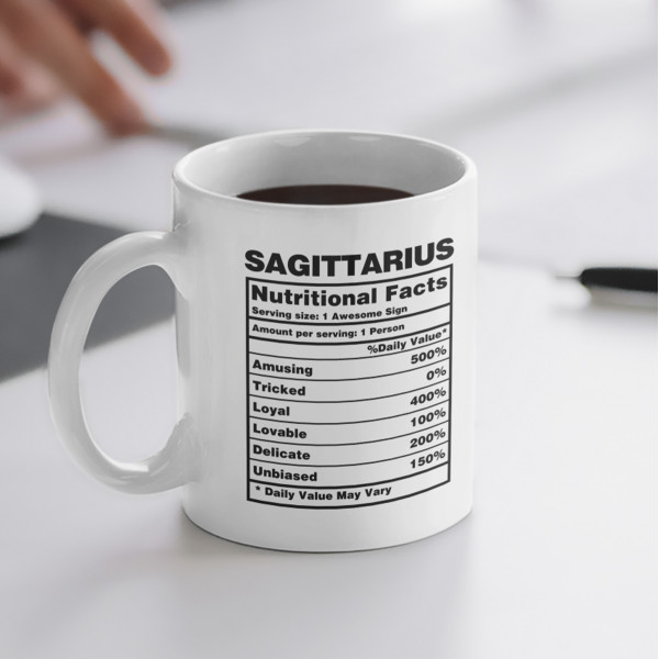 Puodelis "Sagittarius Nutrition Facts"