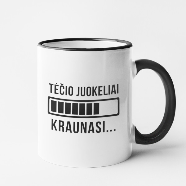 Puodelis "Tėčio juokeliai kraunasi"