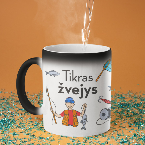 Puodelis "Tikro žvejo taisyklės"