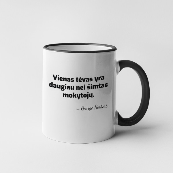 Puodelis "Vienas tėvas yra daug"