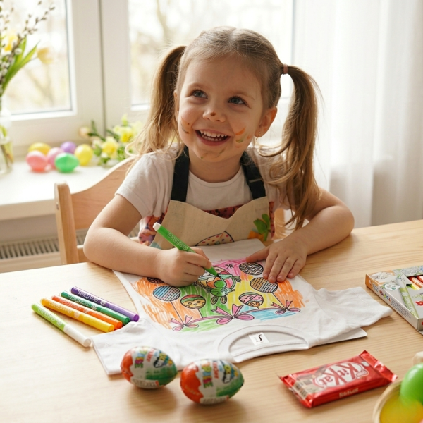 Vaikiškas dovanų rinkinys "Nuspalvink Velykas"