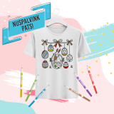 Vaikiški marškinėliai "Nuspalvink pats! Velykos"