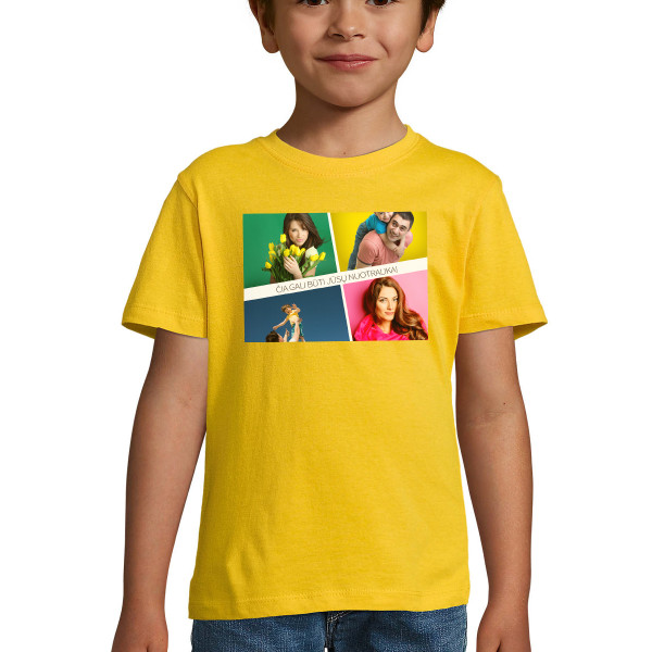 Vaikiški marškinėliai su Jūsų pasirinkta nuotrauka