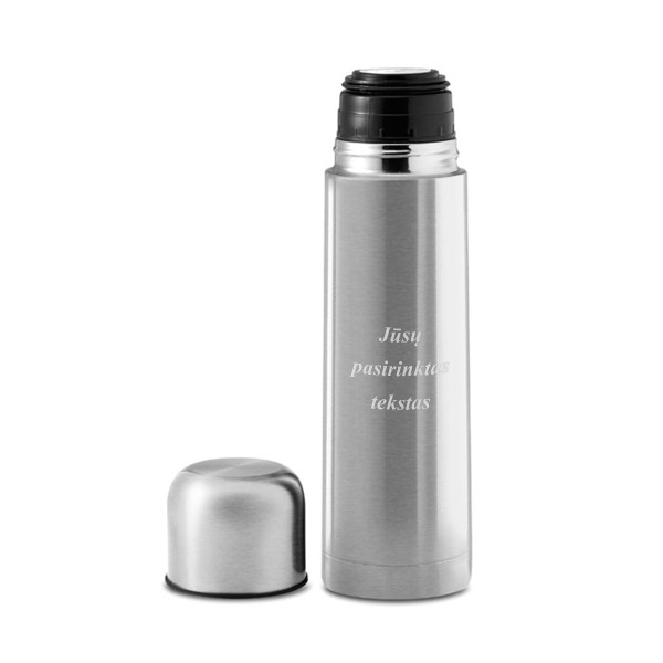 Vakuuminis gėrimų termosas "CHAN" su Jūsų graviruotu tekstu (500ml)