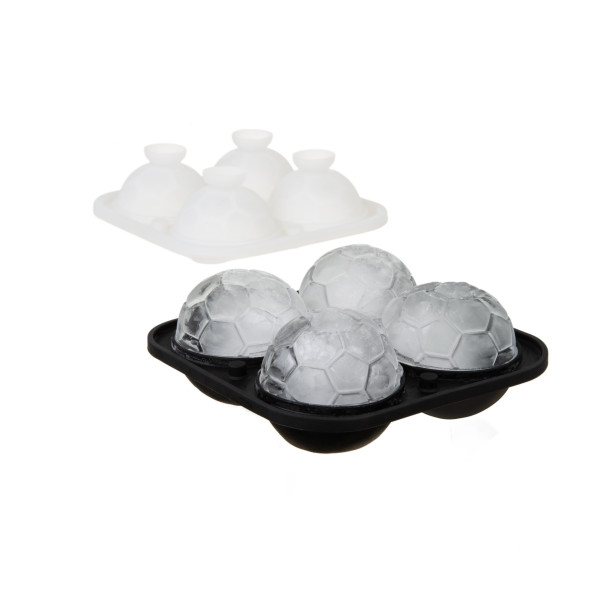 Viskio ir futbolo fano rinkinys: taurė ir ledo formelės