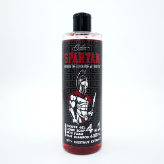 Vyriškas dušo gelis, šampūnas, putos ir muilas 4in1 "Spartan" (400ml)