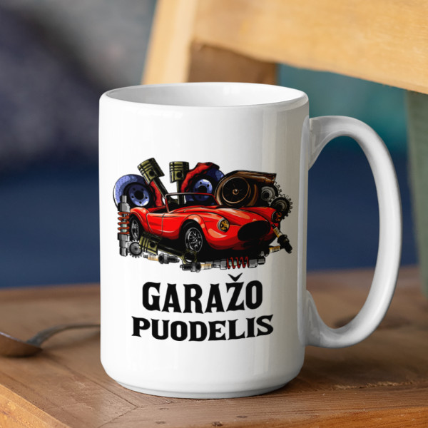 XL puodelis "Garažo puodelis" (450ml) XL puodelis "Garažo puodelis" (450ml)