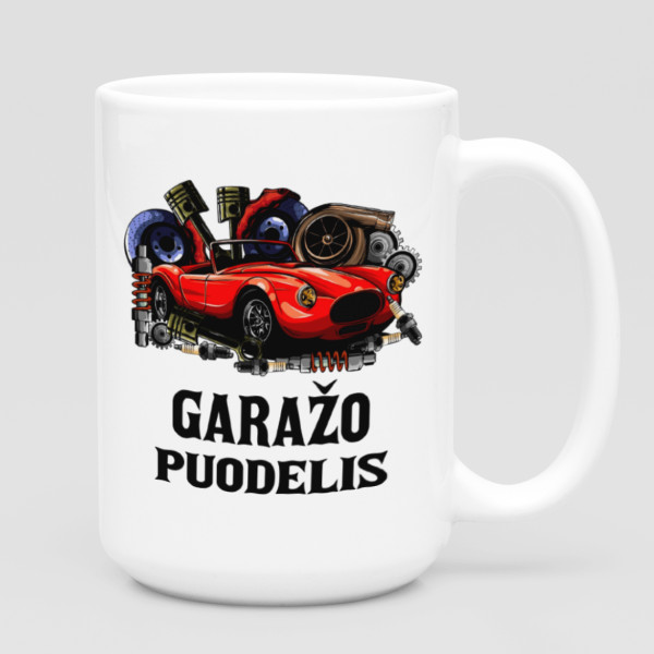 XL puodelis "Garažo puodelis" (450ml) XL puodelis "Garažo puodelis" (450ml)