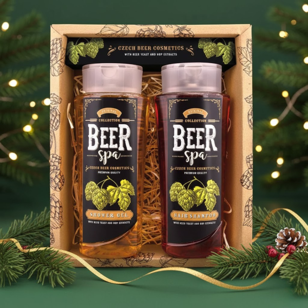 "BEER SPA" alaus kosmetikos rinkinys - dušo želė (250ml) ir šampūnas (250ml)