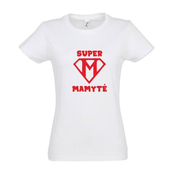 Moteriški marškinėliai "Super Mamytė" Moteriški marškinėliai "Super Mamytė"