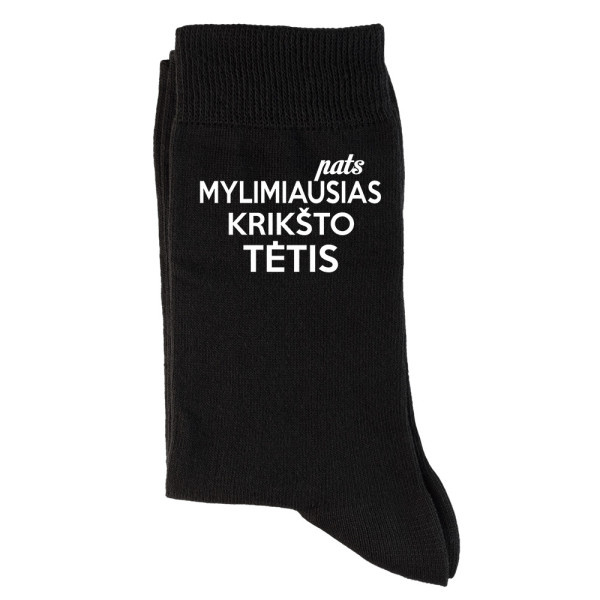 Kojinės "Pats mylimiausias krikšto tėtis" Kojinės "Pats mylimiausias krikšto tėtis"