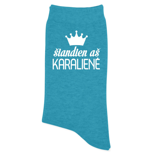 Moteriškos kojinės "Šiandien aš karalienė"