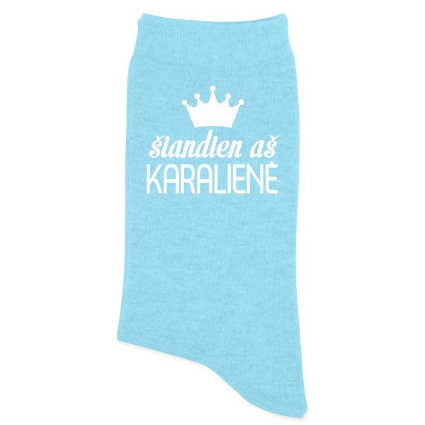 Moteriškos kojinės "Šiandien aš karalienė"