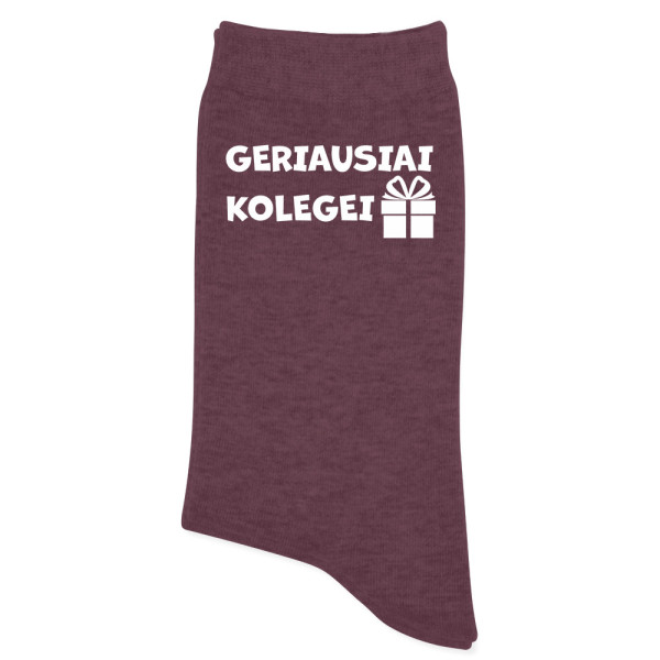 Moteriškos kojinės "Geriausiai kolegei" Moteriškos kojinės "Geriausiai kolegei"