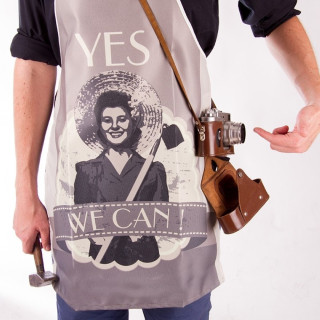 Retro prijuostė "Yes we can"