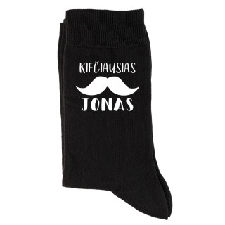 Kojinės "Kiečiausias Jonas su ūsais"