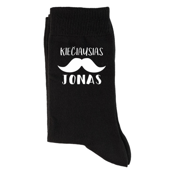 Kojinės "Kiečiausias Jonas su ūsais" Kojinės "Kiečiausias Jonas su ūsais"