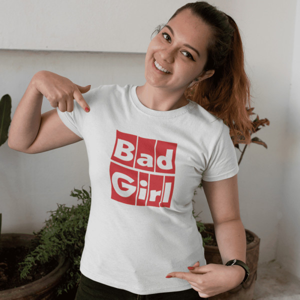 Moteriški marškinėliai "Bad Girl" Moteriški marškinėliai "Bad Girl"