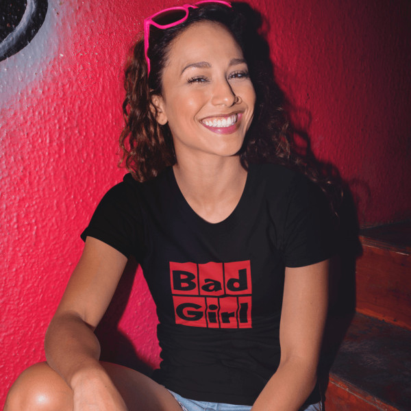 Moteriški marškinėliai "Bad Girl" Moteriški marškinėliai "Bad Girl"