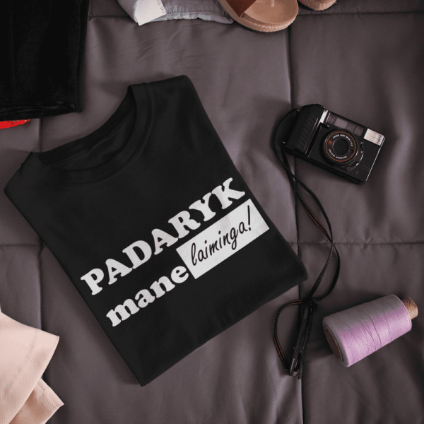 Moteriški marškinėliai "Padaryk mane laiminga" Moteriški marškinėliai "Padaryk mane laiminga"