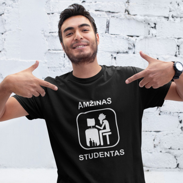 Marškinėliai "Amžinas studentas" Marškinėliai "Amžinas studentas"