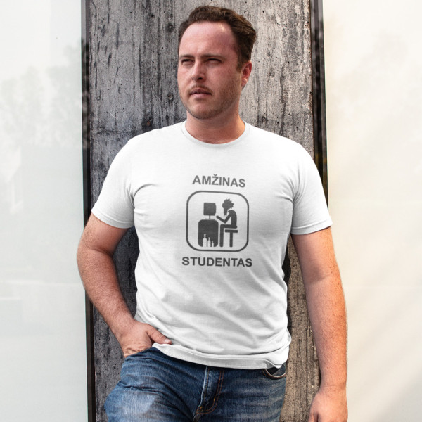 Marškinėliai "Amžinas studentas" Marškinėliai "Amžinas studentas"