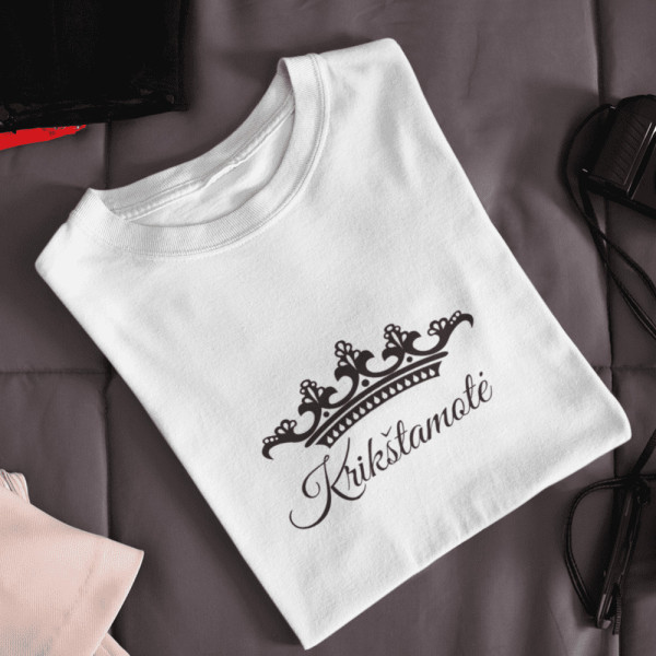 Moteriški marškinėliai "Krikštamotė" Moteriški marškinėliai "Krikštamotė"