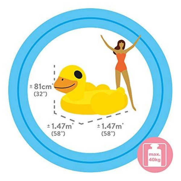 Pripučiamas plaustas "Intex Yellow Duck Ride-On" Pripučiamas plaustas "Intex Yellow Duck Ride-On"