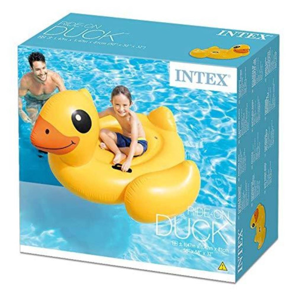 Pripučiamas plaustas "Intex Yellow Duck Ride-On" Pripučiamas plaustas "Intex Yellow Duck Ride-On"