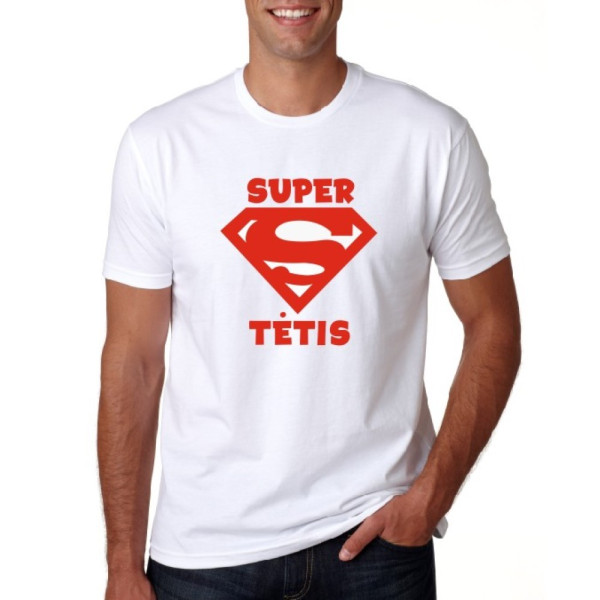 Marškinėliai "Super tėtis -supermenas"
